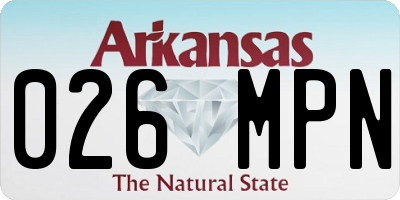 AR license plate 026MPN