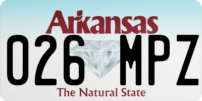 AR license plate 026MPZ