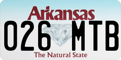 AR license plate 026MTB