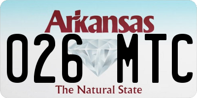 AR license plate 026MTC