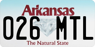 AR license plate 026MTL