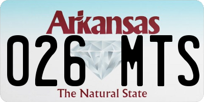 AR license plate 026MTS