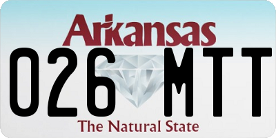 AR license plate 026MTT