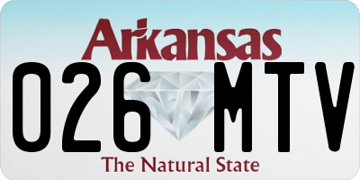 AR license plate 026MTV