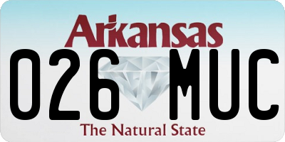 AR license plate 026MUC
