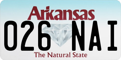 AR license plate 026NAI