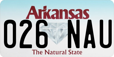 AR license plate 026NAU
