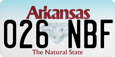 AR license plate 026NBF