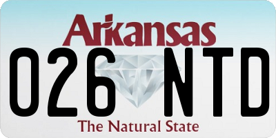 AR license plate 026NTD