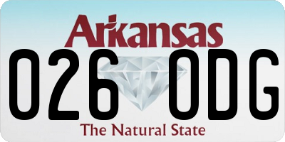 AR license plate 026ODG
