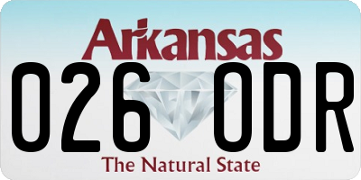AR license plate 026ODR