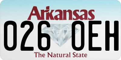 AR license plate 026OEH