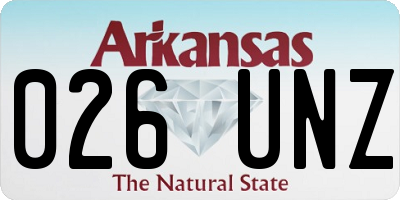 AR license plate 026UNZ