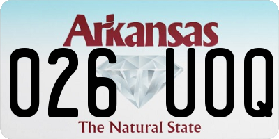 AR license plate 026UOQ