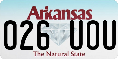 AR license plate 026UOU