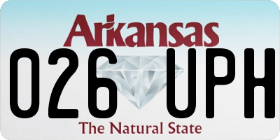 AR license plate 026UPH