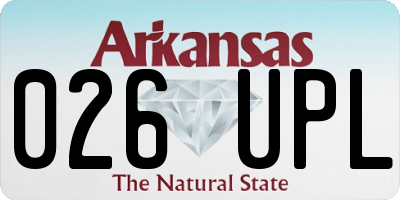 AR license plate 026UPL