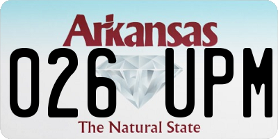 AR license plate 026UPM