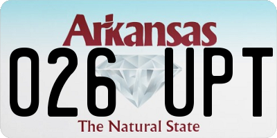AR license plate 026UPT