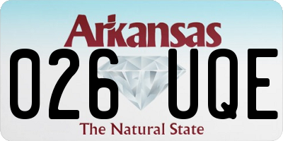 AR license plate 026UQE