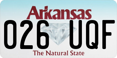 AR license plate 026UQF