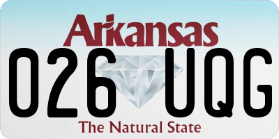 AR license plate 026UQG