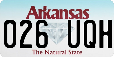AR license plate 026UQH