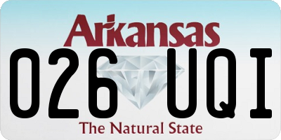 AR license plate 026UQI