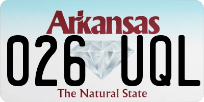 AR license plate 026UQL