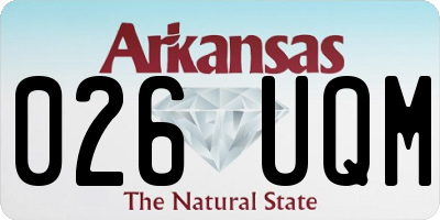 AR license plate 026UQM