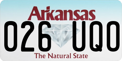 AR license plate 026UQO