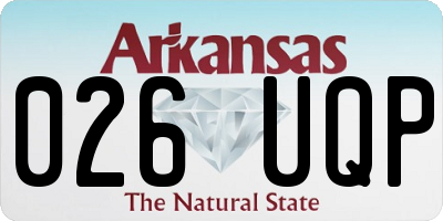 AR license plate 026UQP