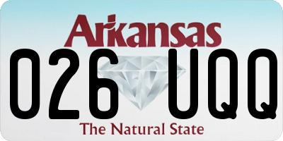 AR license plate 026UQQ