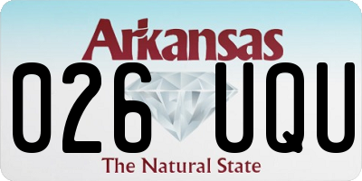 AR license plate 026UQU