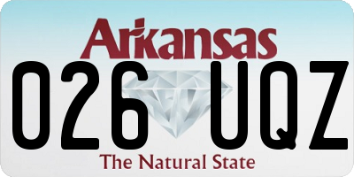 AR license plate 026UQZ