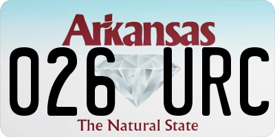 AR license plate 026URC