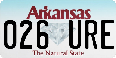 AR license plate 026URE