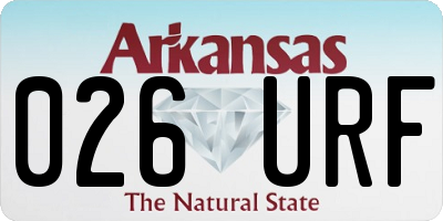 AR license plate 026URF