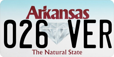 AR license plate 026VER