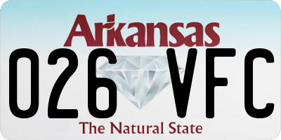 AR license plate 026VFC