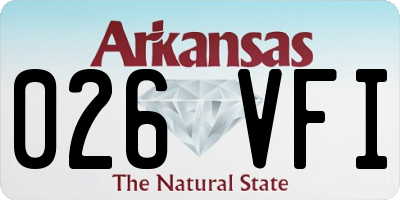 AR license plate 026VFI