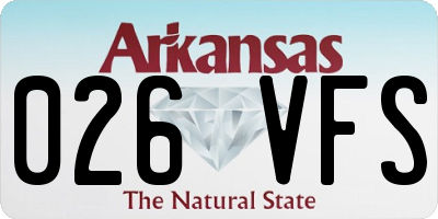 AR license plate 026VFS