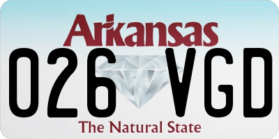 AR license plate 026VGD