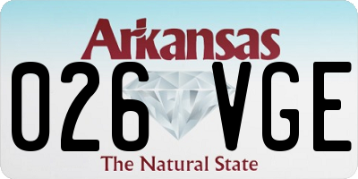 AR license plate 026VGE