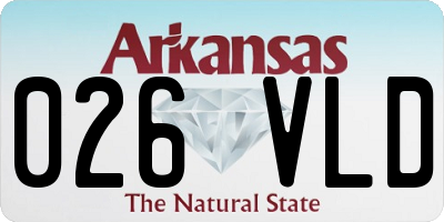 AR license plate 026VLD