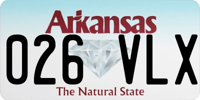 AR license plate 026VLX