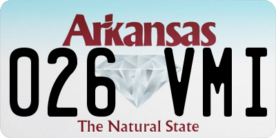 AR license plate 026VMI