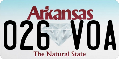 AR license plate 026VOA