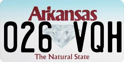 AR license plate 026VQH