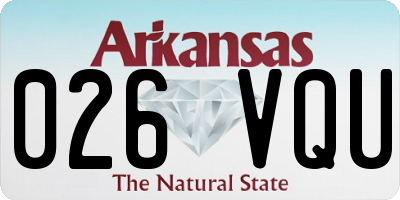 AR license plate 026VQU